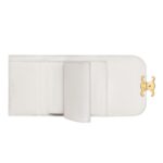 CELINE SMALL FLAP WALLET TRIOMPHE IN SHINY CALFSKIN WHITE