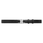 CELINE MEDIUM TRIOMPHE BELT IN TAURILLON LEATHER GLAZED BROWN