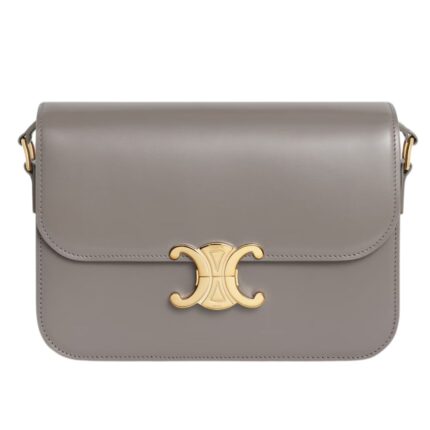 CELINE CLASSIQUE TRIOMPHE BAG IN SHINY CALFSKIN PEBBLE