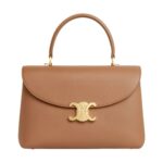 CELINE MEDIUM NINO BAG IN SUPPLE GRAINED CALFSKIN BRONZE