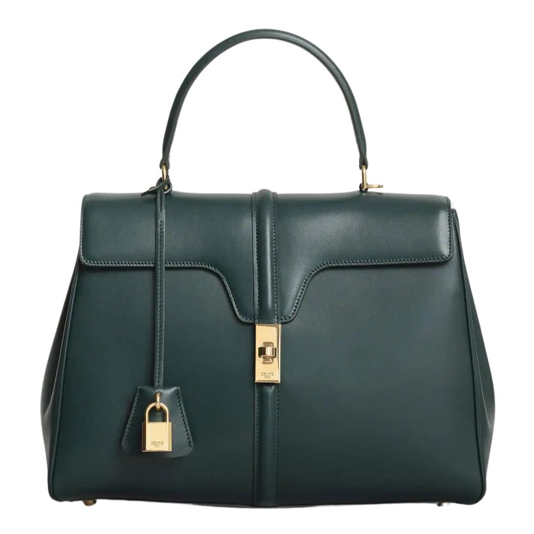 13 CELINE CLASSIQUE 16 BAG IN SATINATED CALFSKIN AMAZONE