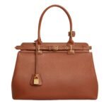 CELINE CONTI BAG IN SUPPLE GRAINED CALFSKIN BRONZE
