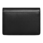 CELINE CARD HOLDER WITH FLAP TRIOMPHE IN SHINY CALFSKIN BLACK