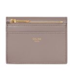CELINE COMPACT WALLET WITH COIN TRIOMPHE IN SHINY CALFSKIN PEBBLE