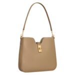 CELINE SMALL CAMILLE 16 SOFT BAG IN SMOOTH CALFSKIN SMOKED BROWN