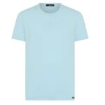 TOM FORD COTTON CREWNECK T SHIRT PALE SAGE