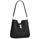 CELINE SMALL CAMILLE 16 SOFT BAG IN SMOOTH CALFSKIN BLACK