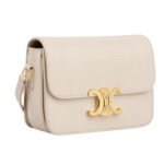 CELINE TEEN TRIOMPHE BAG IN LIZARD PALE BEIGE