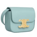 CELINE MINI CLAUDE IN SHINY CALFSKIN POOL