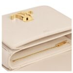 CELINE TEEN TRIOMPHE BAG IN LIZARD PALE BEIGE