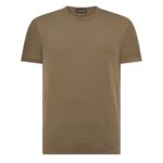 TOM FORD LYOCELL COTTON CREW T SHIRT FERN GREEN