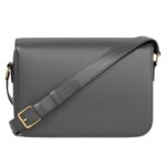CELINE CLASSIQUE TRIOMPHE BAG IN SHINY CALFSKIN ANTHRACITE