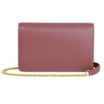 CELINE WALLET ON CHAIN MARGO IN SHINY CALFSKIN VINTAGE ROSE