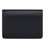 CELINE CARD HOLDER WITH FLAP TRIOMPHE IN SHINY CALFSKIN BLACK