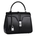 CELINE SMALL 16 BAG IN SATINATED CALFSKIN BLACK