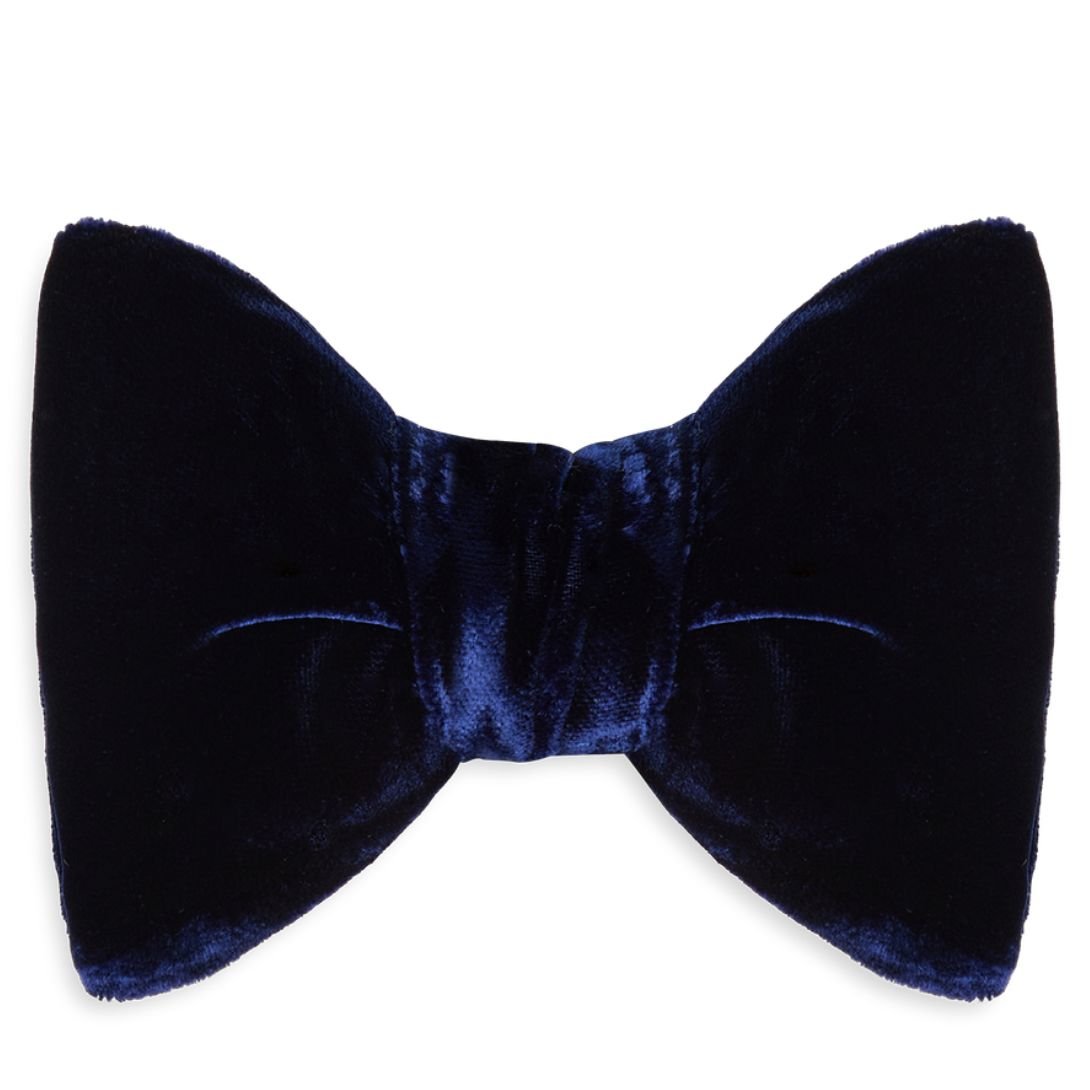 2 TOM FORD VELVET BOW TIE NAVY
