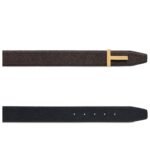 TOM FORD SOFT GRAIN LEATHER RIDGE T BELT