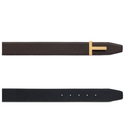 TOM FORD SOFT GRAIN LEATHER RIDGE T BELT