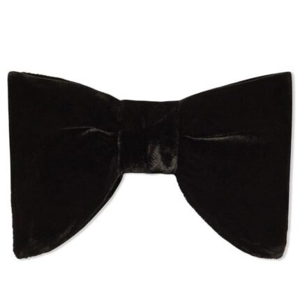 TOM FORD VELVET BOW TIE BLACK