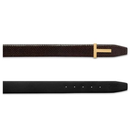 TOM FORD PRINTED PYTHON REVERSIBLE ICON T BELT