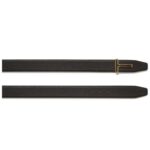 TOM FORD GRAIN LEATHER AND SMOOTH LEATHER LEATHER INSERT T BELT
