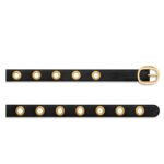 TOM FORD OVOID BELT WITH EYELETS BLACK