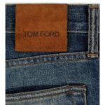 TOM FORD BLACK STRETCH STRAIGHT FIT DENIM