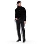 TOM FORD LIGHT SUEDE OUTERSHIRT BLACK