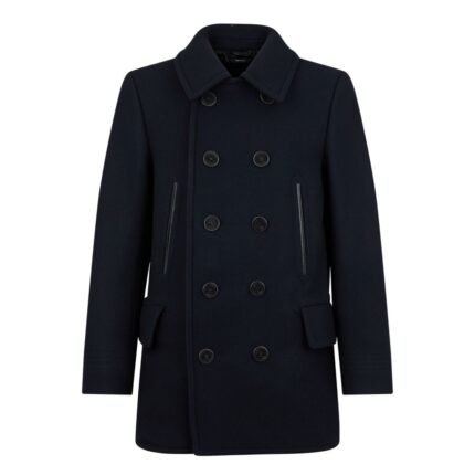 TOM FORD MELTON PEACOAT NAVY