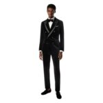 TOM FORD COMPACT LIGHT VELVET ATTICUS COCKTAIL JACKET OCEAN