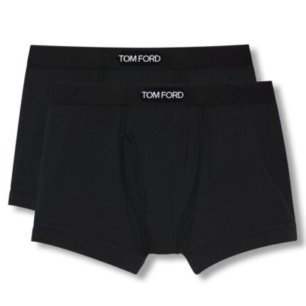 TOM FORD COTTON MODAL BOXER BRIEFS TWO PACK WHITE