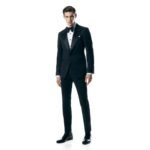 TOM FORD WOOL MOHAIR SHELTON EVENING TROUSER