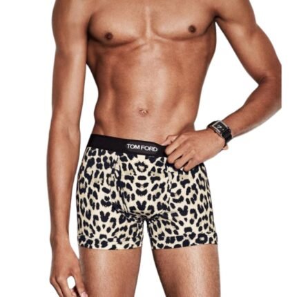 TOM FORD SNOW LEOPARD COTTON BOXER BRIEFS