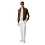 TOM FORD SUEDE FRONT WOOL ZIP THROUGH