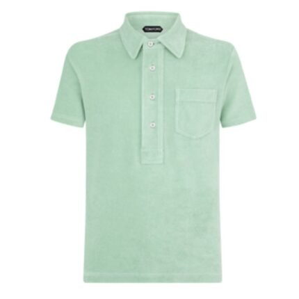 TOM FORD TOWELLING POLO PISTACHIO
