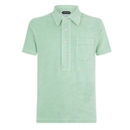 TOM FORD TOWELLING POLO MAGENTA