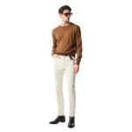 TOM FORD SEAMLESS ALPACA SILK CREW NECK WHISKEY