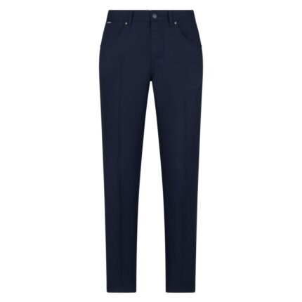 TOM FORD WOOL BLEND TWILL JEAN NAVY