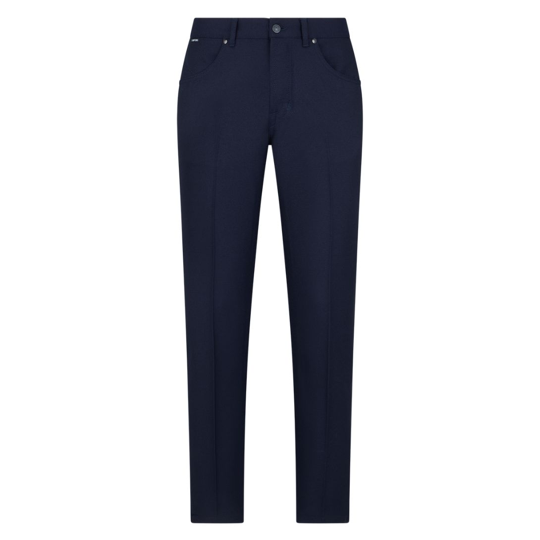 2 TOM FORD WOOL BLEND TWILL JEAN NAVY
