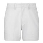 TOM FORD COTTON SATIN TAILORED SHORTS IVORY