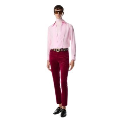 TOM FORD RIDGED VELVET DYLLAN TROUSER MAGENTA