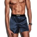 TOM FORD SILK BOXERS DEEP OCEAN
