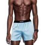 TOM FORD SILK BOXERS AQUA