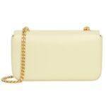 CELINE CHAIN SHOULDER BAG CLAUDE IN SHINY CALFSKIN LIGHT YELLOW