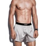 TOM FORD SILK BOXERS LIGHT GREY