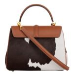 CELINE SMALL 16 BAG IN PONY CALFSKIN WITH COW PRINT