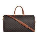 CELINE LARGE TRAVEL BAG IN TRIOMPHE CANVAS WITH CELINE PRINT