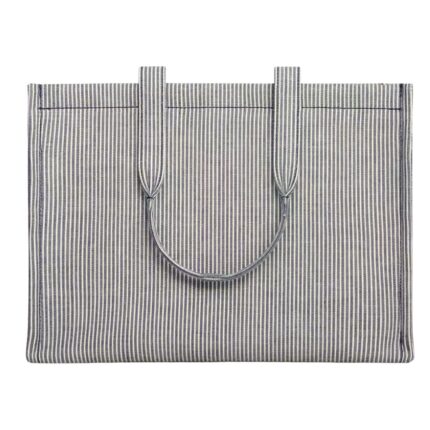 CELINE LARGE CABAS THAIS IN STRIPED TEXTILE