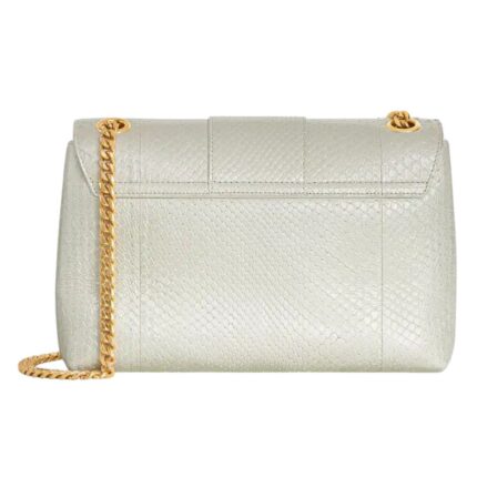 CELINE MEDIUM VICTOIRE BAG IN PEARLY PYTHON