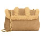 CELINE TEEN VICTOIRE BAG IN SUEDE CALFSKIN AND SHEARLING
